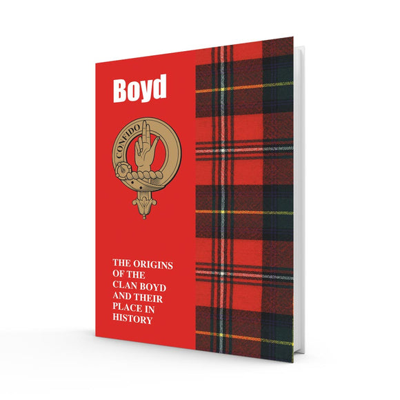 Lang Syne Scottish Clan Crest Tartan Information History Fact Book - Boyd