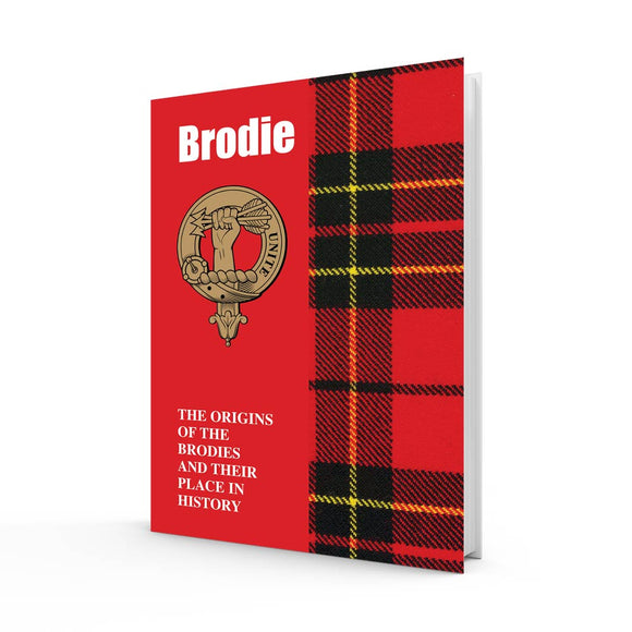 Lang Syne Scottish Clan Crest Tartan Information History Fact Book - Brodie