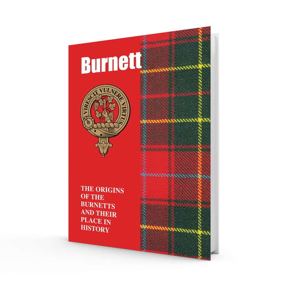 Lang Syne Scottish Clan Crest Tartan Information History Fact Book - Burnett