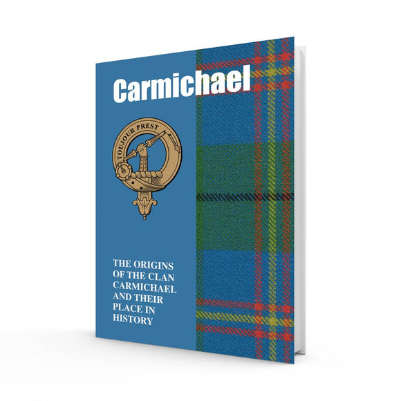 Lang Syne Scottish Clan Crest Tartan Information History Fact Book - Carmichael