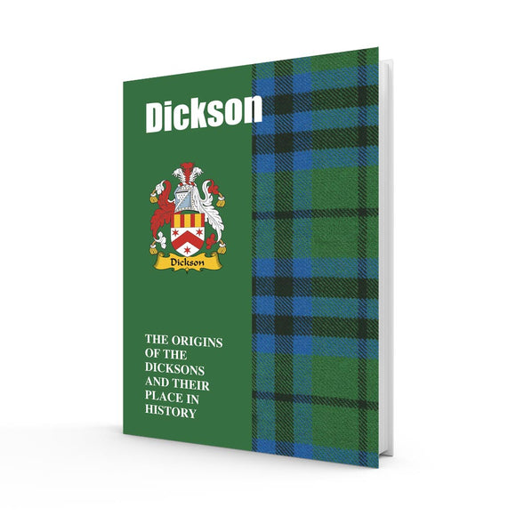 Lang Syne Scottish Clan Crest Tartan Information History Fact Book - Dickson