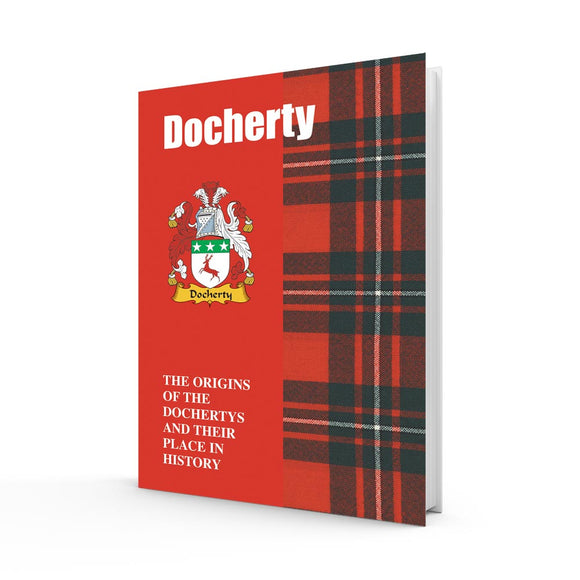 Lang Syne Scottish Clan Crest Tartan Information History Fact Book - Docherty
