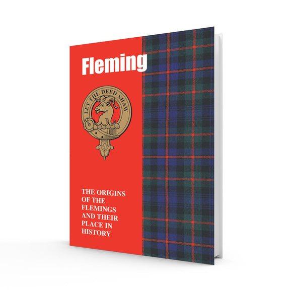 Lang Syne Scottish Clan Crest Tartan Information History Fact Book - Fleming