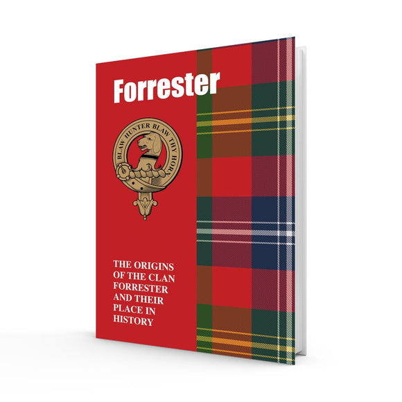 Lang Syne Scottish Clan Crest Tartan Information History Fact Book - Forrester