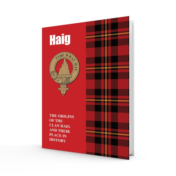 Lang Syne Scottish Clan Crest Tartan Information History Fact Book - Haig
