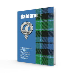 Lang Syne Scottish Clan Crest Tartan Information History Fact Book - Haldane