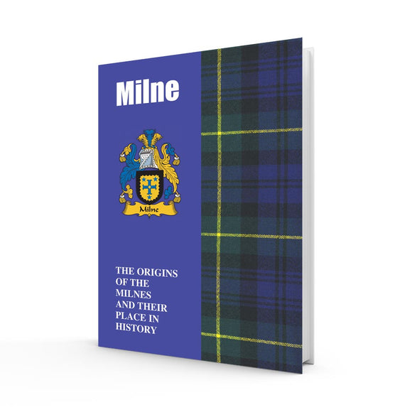 Lang Syne Scottish Clan Crest Tartan Information History Fact Book - Milne