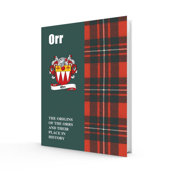 Lang Syne Scottish Clan Crest Tartan Information History Fact Book - Orr