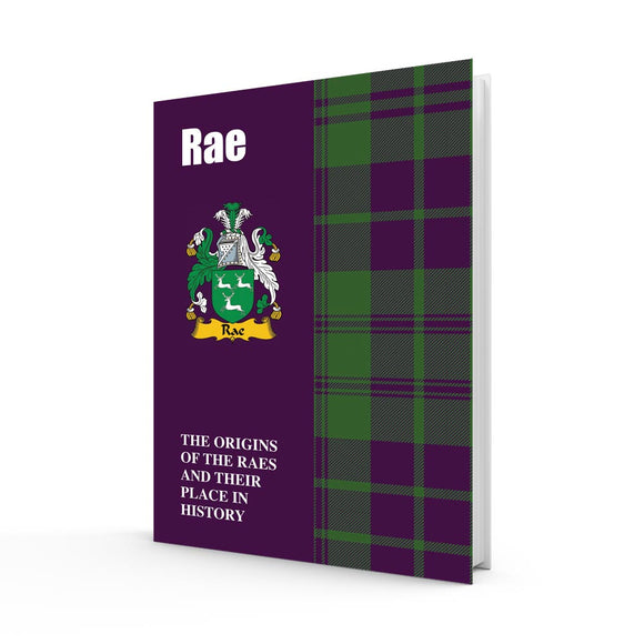 Lang Syne Scottish Clan Crest Tartan Information History Fact Book - Rae