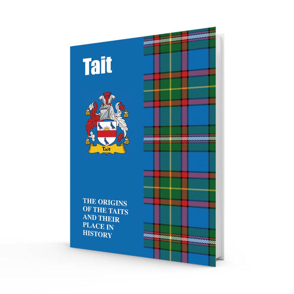 Lang Syne Scottish Clan Crest Tartan Information History Fact Book - Tait