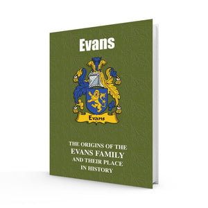 Lang Syne Welsh Family Clan Information History Fact Book - Evans