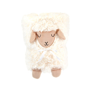 Sass & Belle Super Cute White Cream Baa Baa Lamb Sheep Unisex Baby Blanket