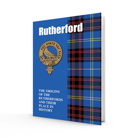 Lang Syne Scottish Clan Crest Tartan Information History Fact Book - Rutherford