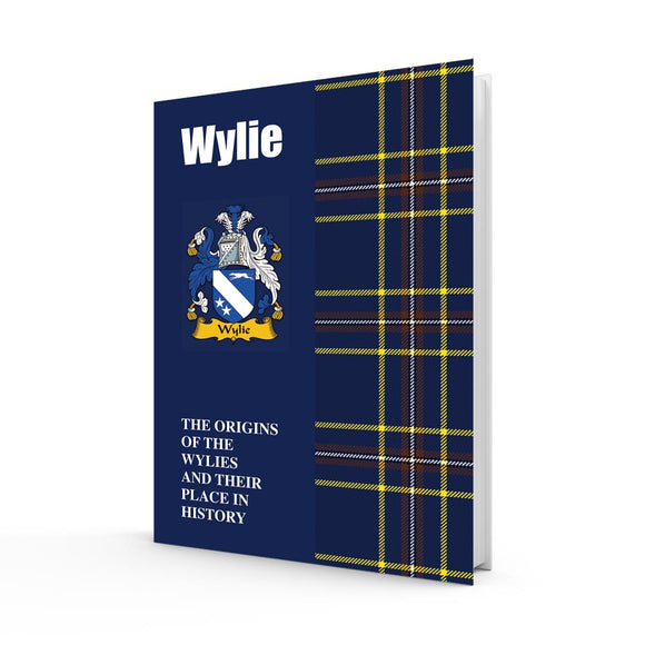 Lang Syne Scottish Clan Crest Tartan Information History Fact Book - Wylie