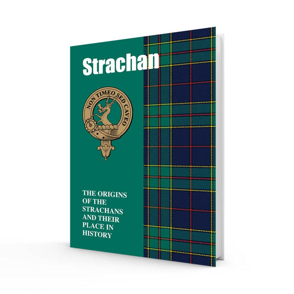 Lang Syne Scottish Clan Crest Tartan Information History Fact Book - Strachan