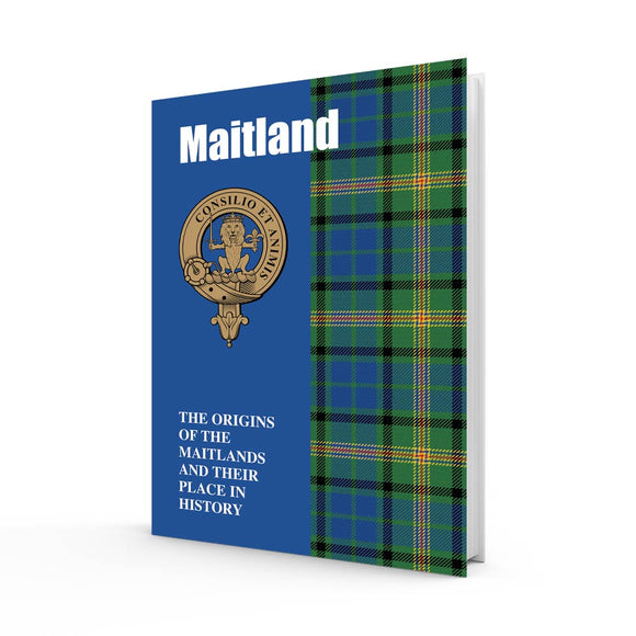 Lang Syne Scottish Clan Crest Tartan Information History Fact Book - Maitland