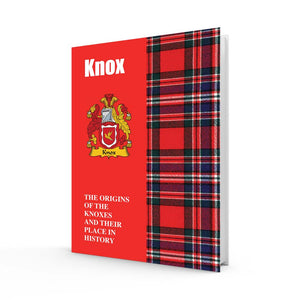 Lang Syne Scottish Clan Crest Tartan Information History Fact Book - Knox