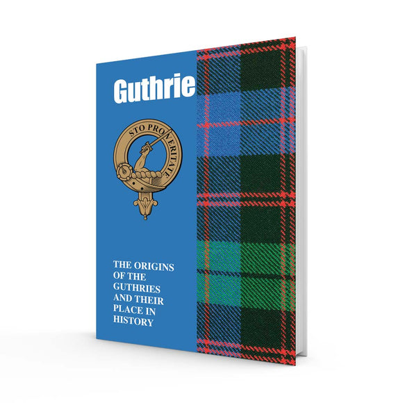 Lang Syne Scottish Clan Crest Tartan Information History Fact Book - Guthrie