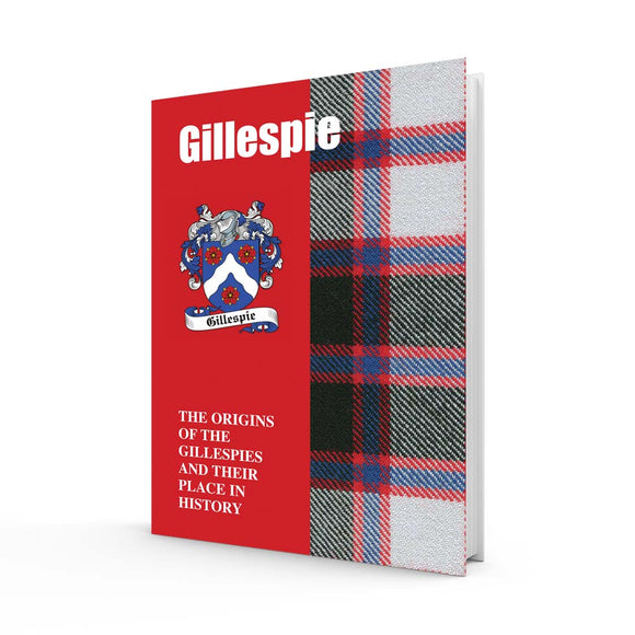 Lang Syne Scottish Clan Crest Tartan Information History Fact Book - Gillespie