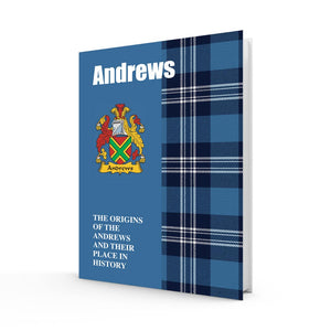 Lang Syne Scottish Clan Crest Tartan Information History Fact Book - Andrews