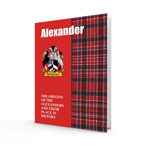 Lang Syne Scottish Clan Crest Tartan Information History Fact Book - Alexander