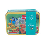 Apples To Pears Gift In A Tin Wooden Zoo Animals