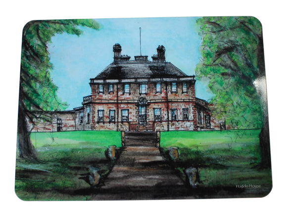 Kimberley Art Hand Painted Watercolour Scottish Landmark Placemat - Haddo House