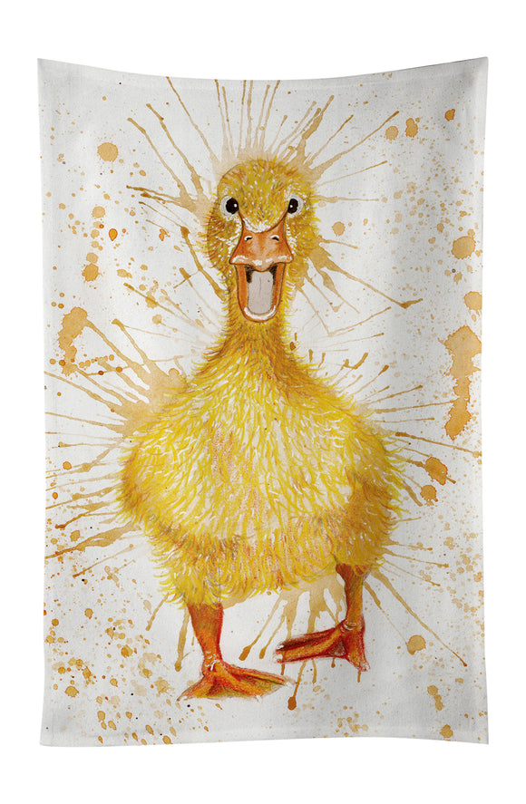 Wraptious Katherine Williams Cute Splatter Duck Duckling Cotton Kitchen Tea Towel