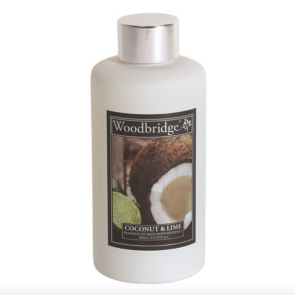 Woodbridge Reed Diffuser 200ml Fragrance Liquid Refill Bottle - Coconut & Lime