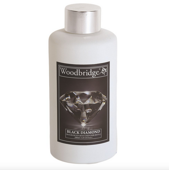 Woodbridge Reed Diffuser 200ml Fragrance Liquid Refill Bottle - Black Diamond