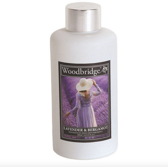 Woodbridge Reed Diffuser 200ml Fragrance Liquid Refill Bottle - Lavender & Bergamot