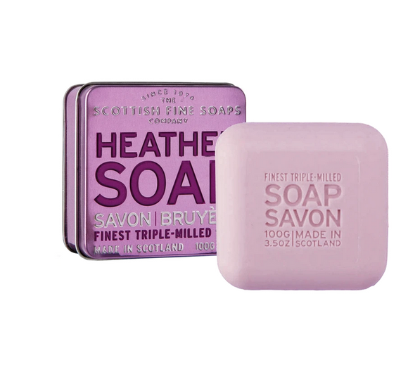 Scottish Fine Soap Beautifully Scented Soap Bar In A Tin - Scottish Heather