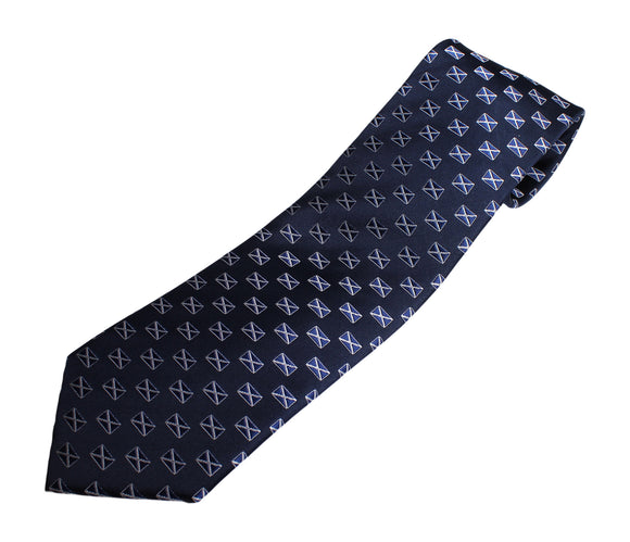 Lloyd Attree & Smith Scottish Flag Multi Saltire Polyester Neck Tie