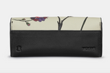 Yoshi Black Green Leather Lovely Herbarium Flap Over Glasses Case