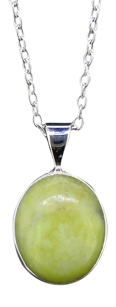 Two Skies Ltd Stunning Skye Marble Sterling Silver Oval Necklace Pendant