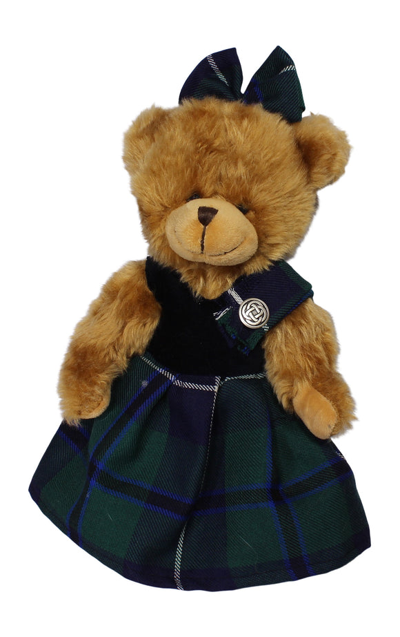 Ronnie Hek Scottish Douglas Tartan Dancing Bella Teddy Bear