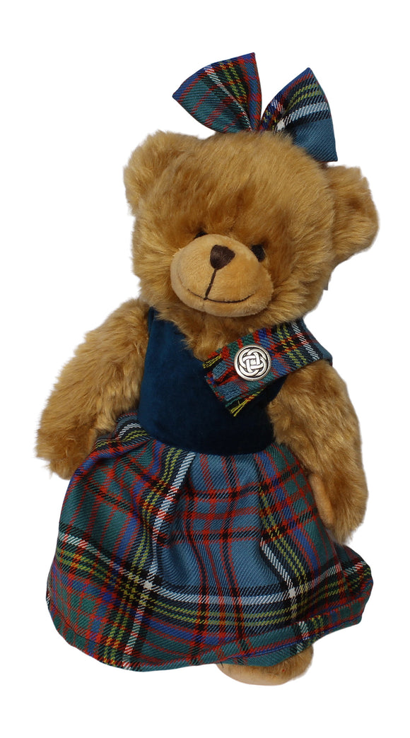 Ronnie Hek Scottish Anderson Tartan Dancing Bella Teddy Bear
