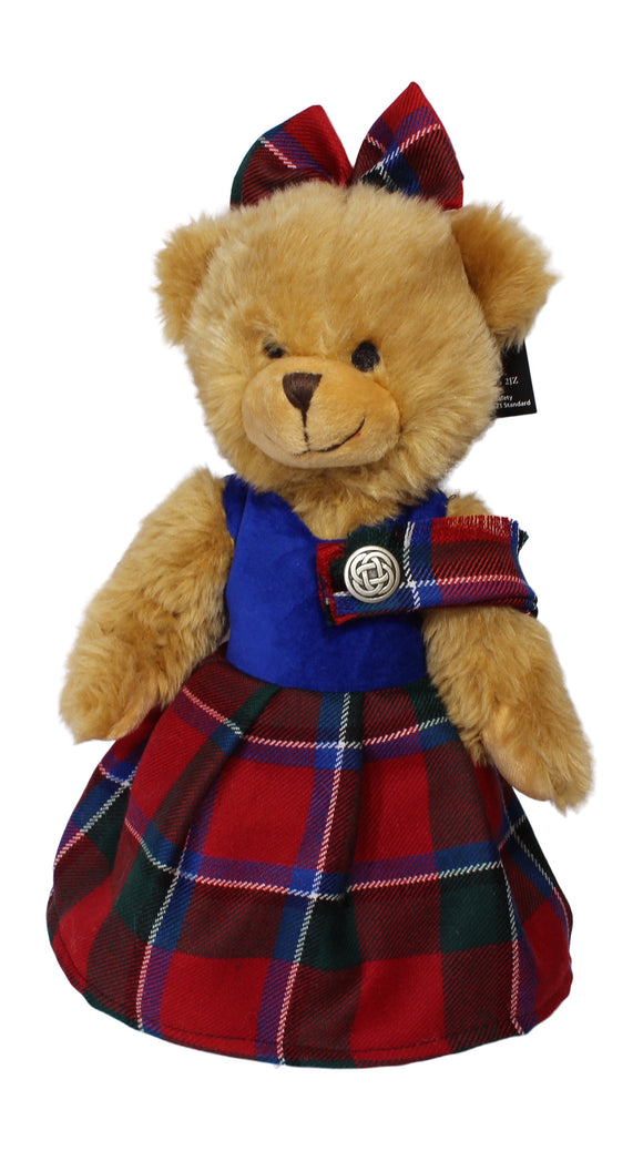 Ronnie Hek Scottish Sinclair Tartan Dancing Bella Teddy Bear