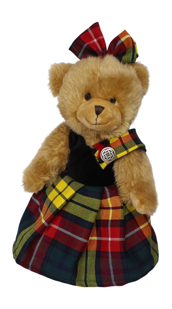 Ronnie Hek Scottish Buchanan Tartan Dancing Bella Teddy Bear