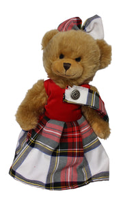 Ronnie Hek Scottish Dress Stewart Tartan Dancing Bella Teddy Bear