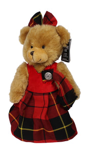 Ronnie Hek Scottish Wallace Tartan Dancing Bella Teddy Bear
