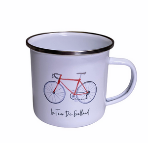 Le Tour De Scotland Enamel 12oz Coffee Cup Mug