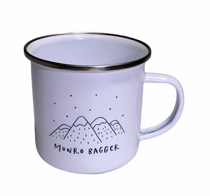 Munro Bagger Scottish Enamel 12oz Coffee Cup Mug
