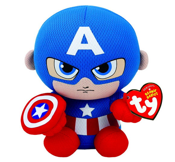 TY Marvel Avengers Soft Toy - Captain America The First Avenger Steve Rogers
