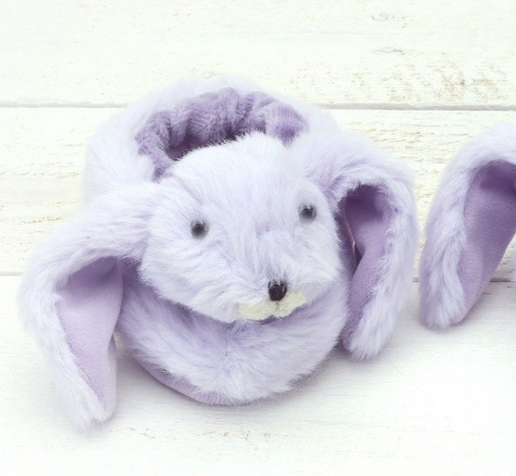 Super Cute Jomanda Baby 0-6 Month Lavender Purple Bunny Slippers