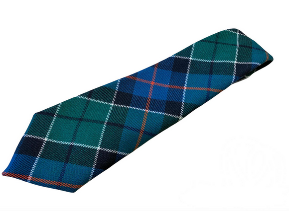 100% Wool Traditional Scottish Tartan Neck Tie - Leslie Hunting Ancient