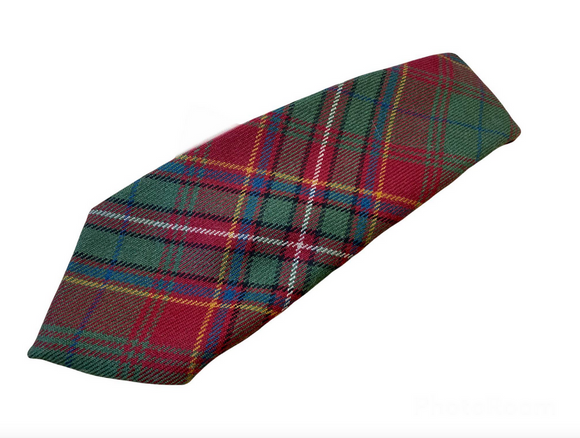 100% Wool Traditional Scottish Tartan Neck Tie - MacInnes Red Muted