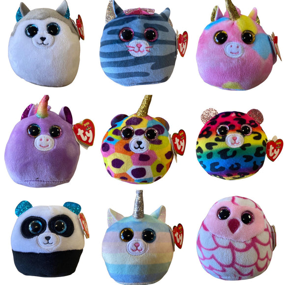 TY Official Mini Squish - A - Boo Soft Toy - Choose Your Favourite - Lots Available