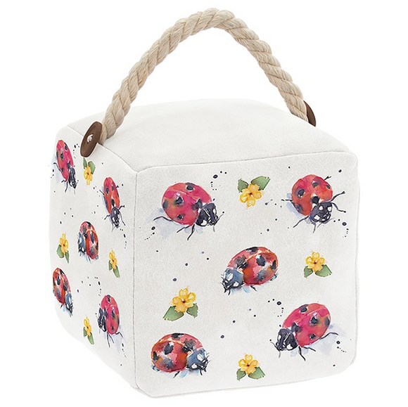 Lovely Country Life Floral Ladybird Weighted Wildlife Doorstop