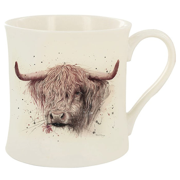 Bree Merryn Super Cute Aileeh Highland Cow Coo Fine China Mug